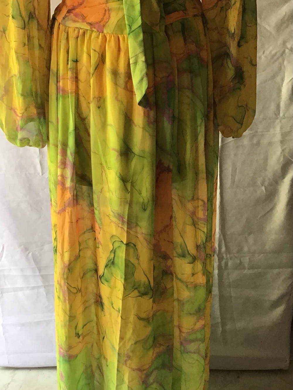 57 Fashion Nova Yellow Combo Willow Maxi Dress - Picture 5 of 9